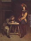 Famous Letter Paintings - Officer Writing a Letter